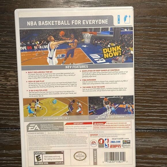 NBA Live 09 All-Play Wii Game - Picture 3 of 3